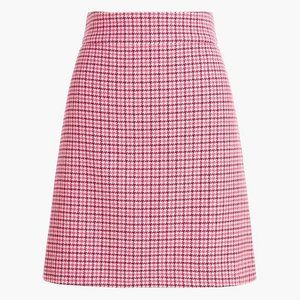 J. Crew Houndstooth Wool Blend Skirt size 6
